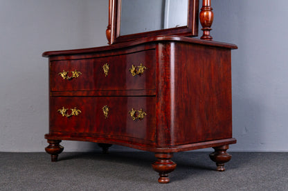 Schminkkommode Spiegel Kommode Schrank Tisch Alt Antik MÖBLINGER 2411_0402
