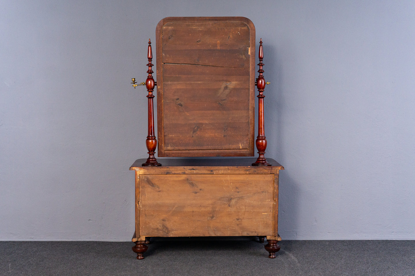 Schminkkommode Spiegel Kommode Schrank Tisch Alt Antik MÖBLINGER 2411_0402
