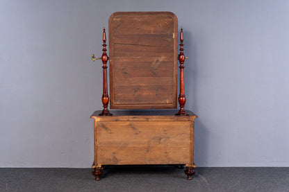 Schminkkommode Spiegel Kommode Schrank Tisch Alt Antik MÖBLINGER 2411_0402