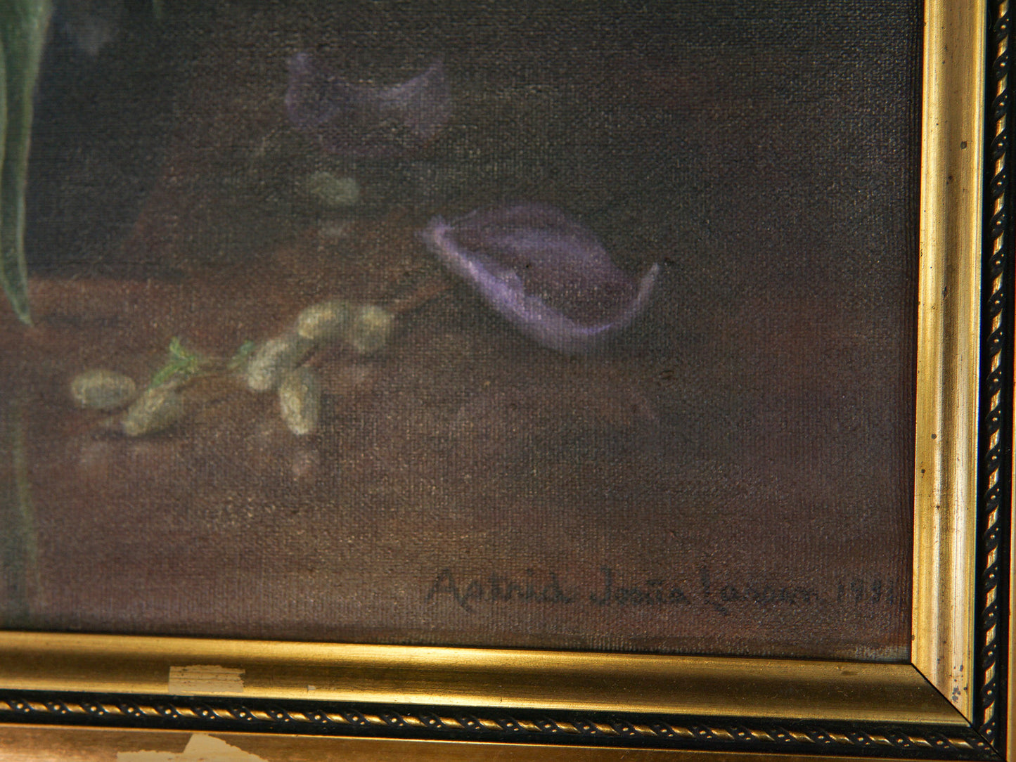 Ölgemälde Gemälde Bild Ölbild Rahmen Stillleben Alt MÖBLINGER 2111_0106