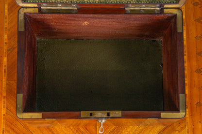 antike Schatulle Truhe Kästchen Box Kiste Kommode Alt 2311_0903