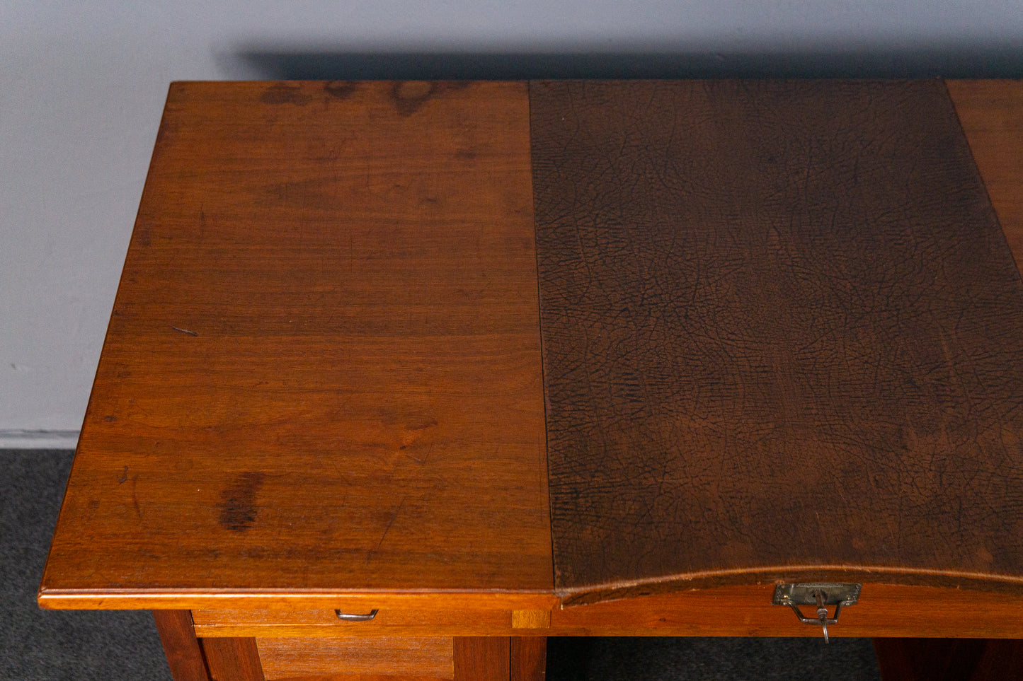 Schreibtisch Sekretär Tisch Desk Schrank Büro Alt Antik MÖBLINGER 2411_0702