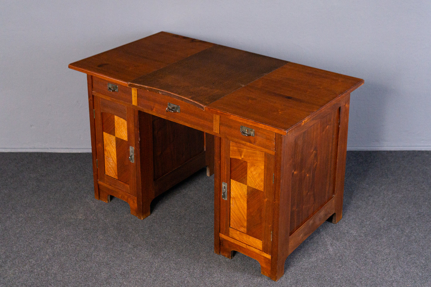 Schreibtisch Sekretär Tisch Desk Schrank Büro Alt Antik MÖBLINGER 2411_0702