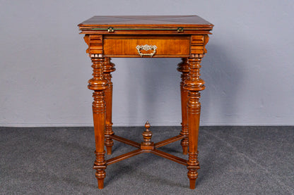 Gründerzeit Spieltisch Tisch Beistelltisch Table Antik MÖBLINGER 2411_0703