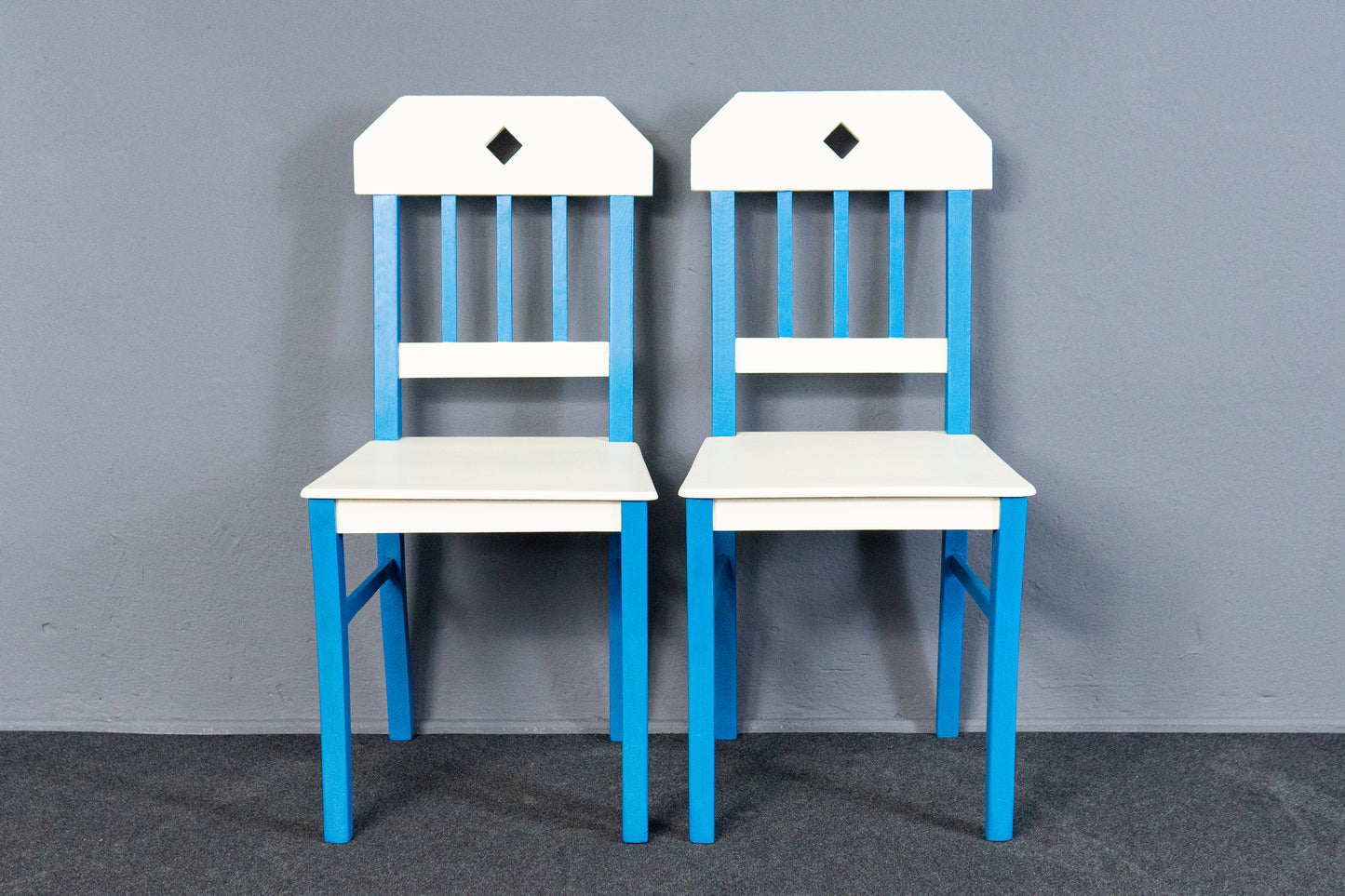 2x Vintage Stühle Stuhl Bank Tisch Jugendstil Alt Antik MÖBLINGER 2411_1103