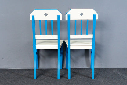 2x Vintage Stühle Stuhl Bank Tisch Jugendstil Alt Antik MÖBLINGER 2411_1103