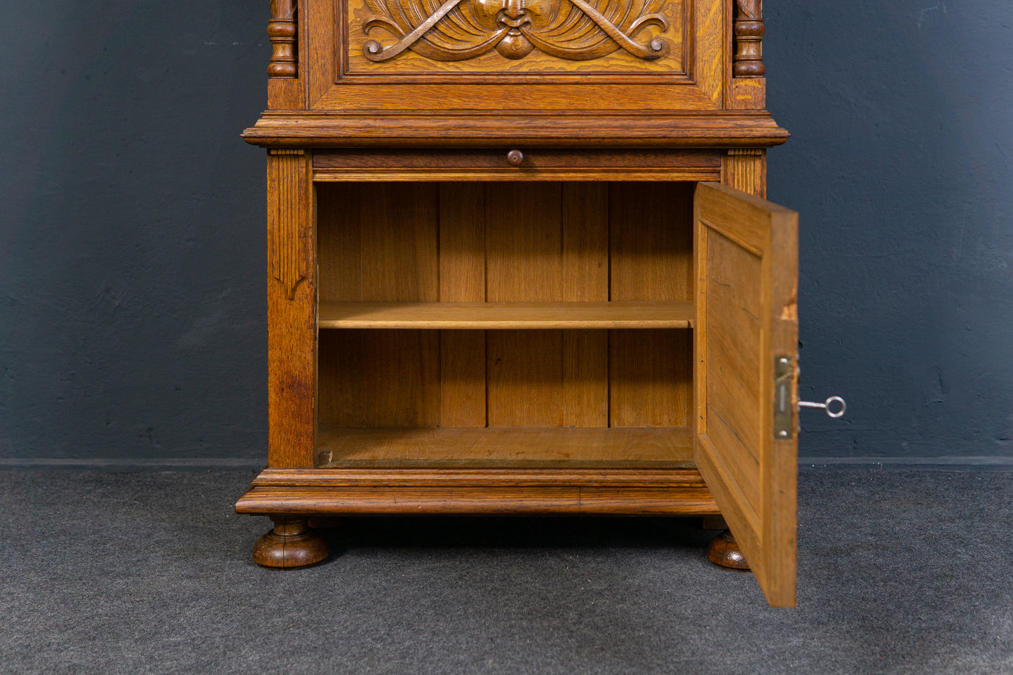 Gründerzeit Vitrine Bücher Schrank Regal Kommode Alt Antik MÖBLINGER 2301_0201