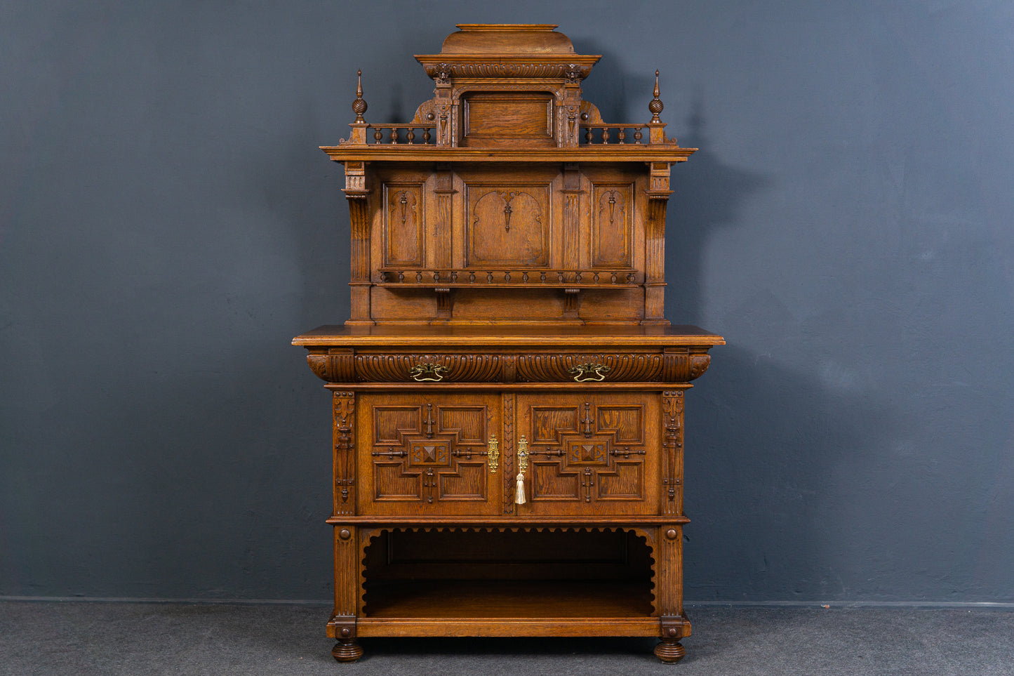 Gründerzeit Buffet Anrichte Schrank Kredenz Regal Alt Antil 2301_0202