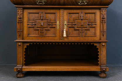 Gründerzeit Buffet Anrichte Schrank Kredenz Regal Alt Antil 2301_0202