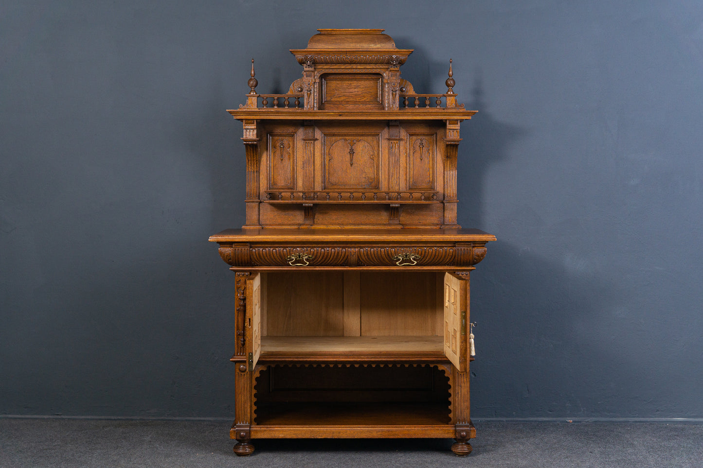 Gründerzeit Buffet Anrichte Schrank Kredenz Regal Alt Antil 2301_0202
