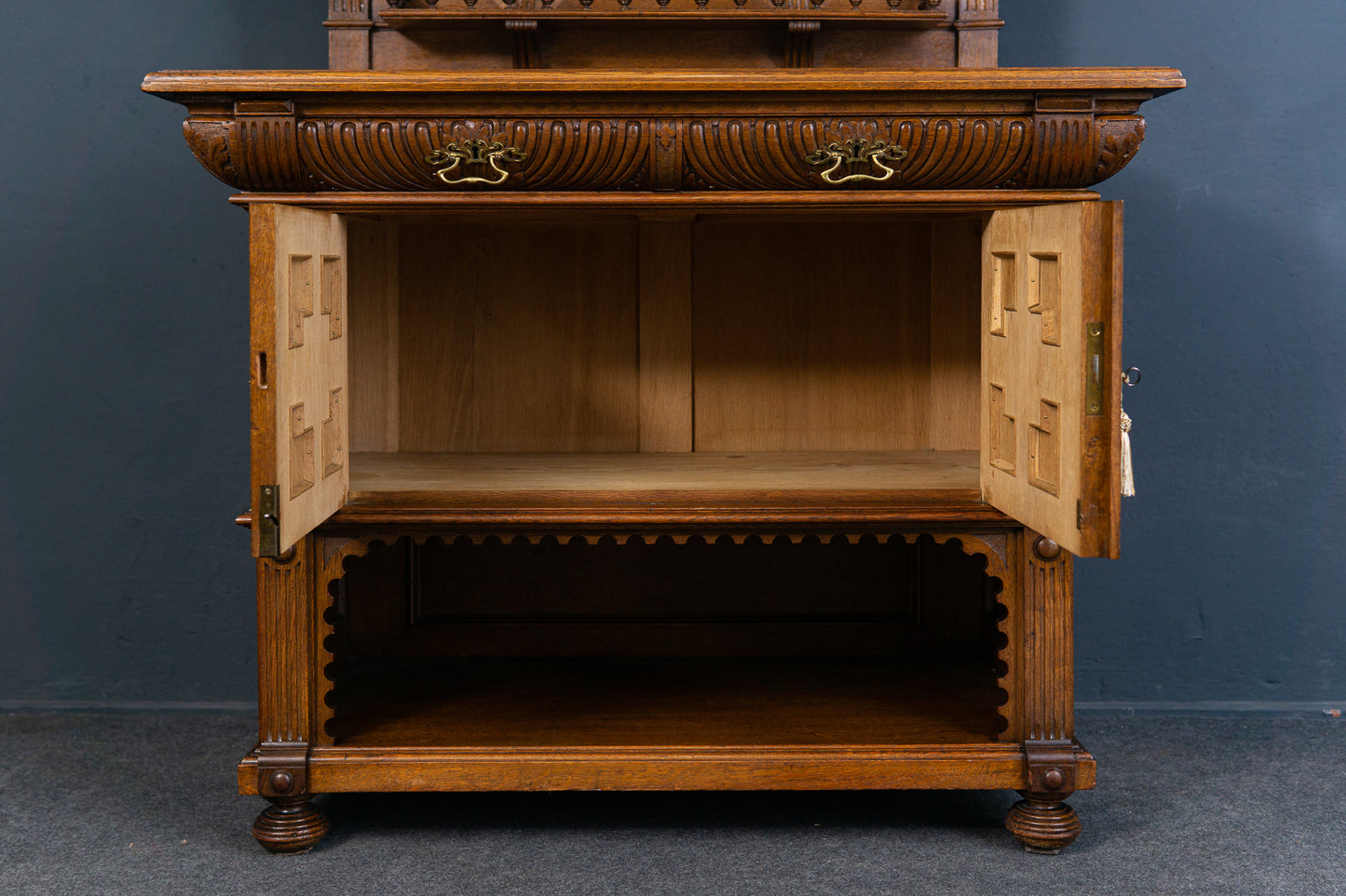 Gründerzeit Buffet Anrichte Schrank Kredenz Regal Alt Antil 2301_0202