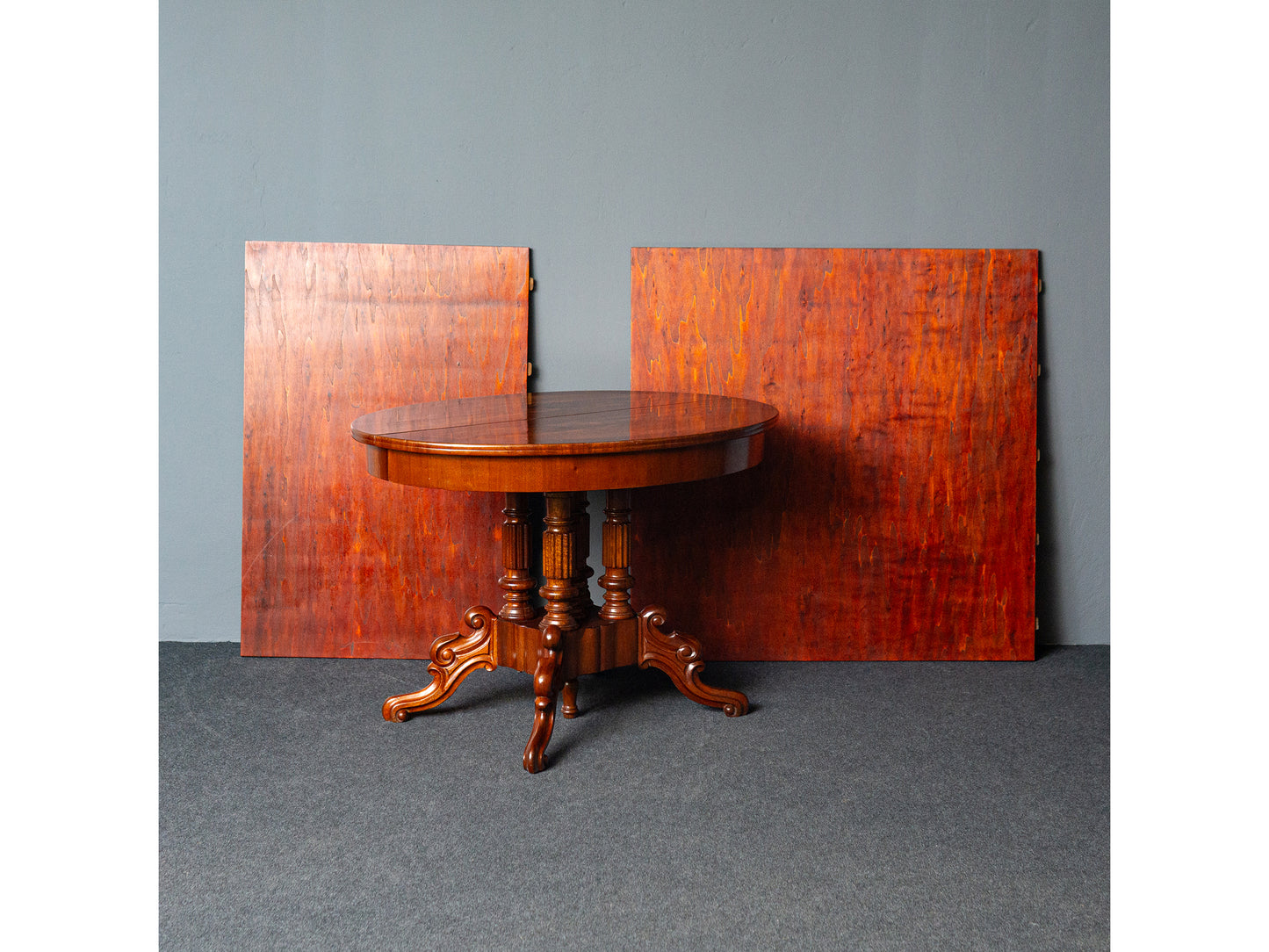 rest. großer Esstisch ausziehbar Stühle Tafel Alt Antik MÖBLINGER