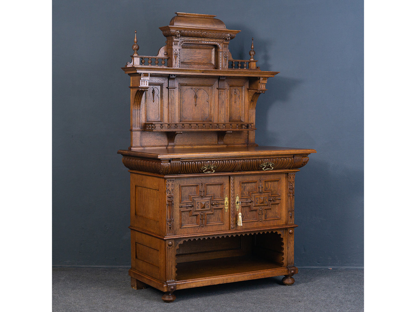 Gründerzeit Buffet Anrichte Schrank Kredenz Regal Alt Antil 2301_0202