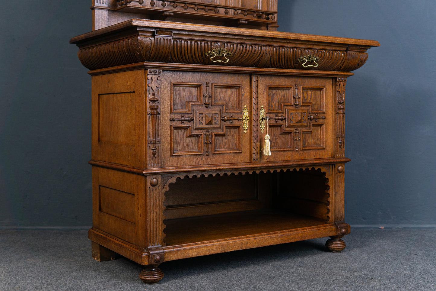 Gründerzeit Buffet Anrichte Schrank Kredenz Regal Alt Antil 2301_0202