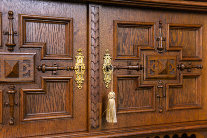 Gründerzeit Buffet Anrichte Schrank Kredenz Regal Alt Antil 2301_0202