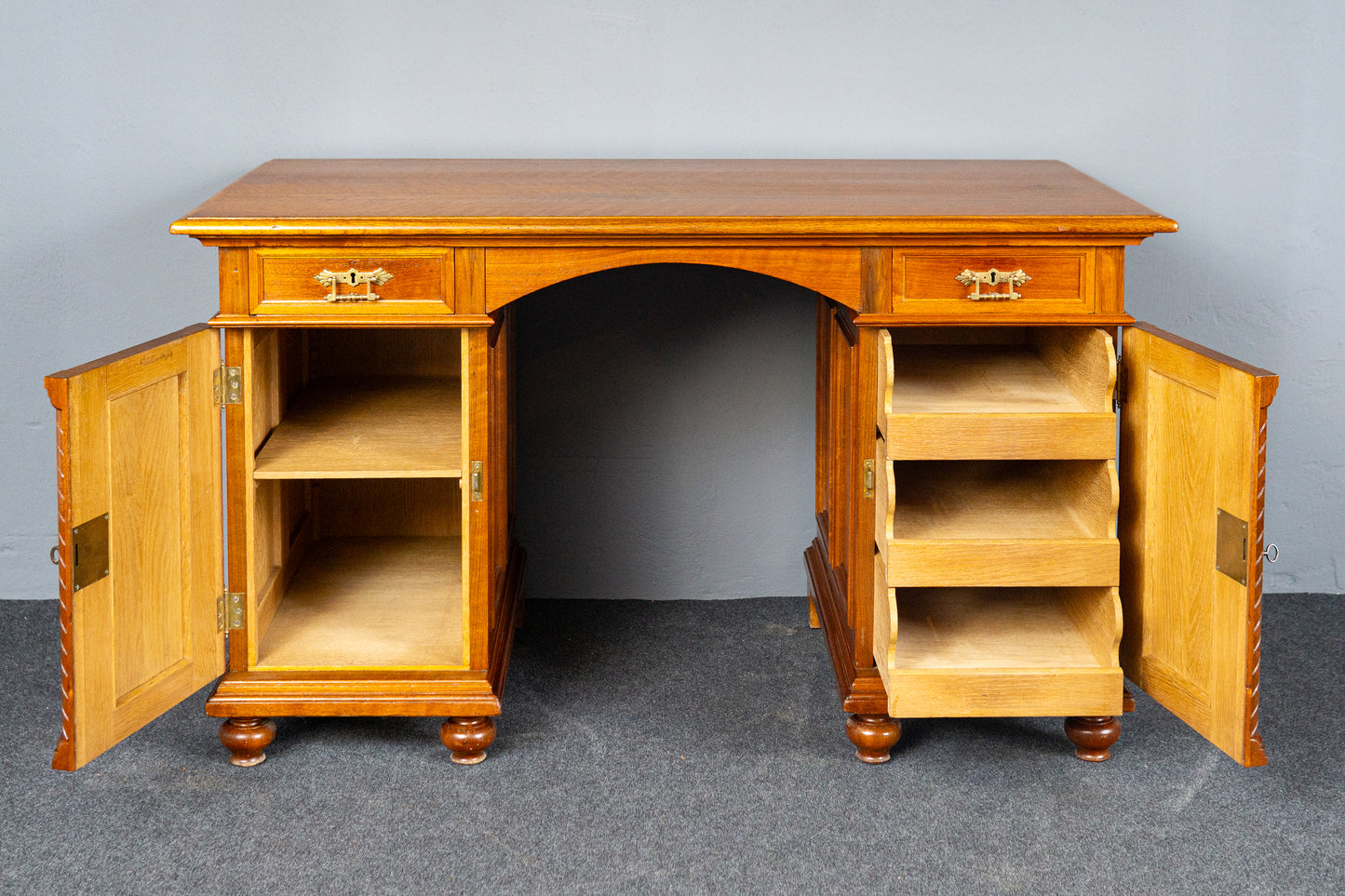 rest. Schreibtisch Tisch Sekretär Desk Büro Vintage Antik MÖBLINGER 2411_1205