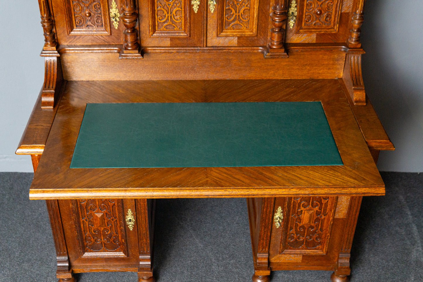 rest. Schreibtisch Sekretär Tisch Desk Büro Eiche Antik MÖBLINGER 2411_1304