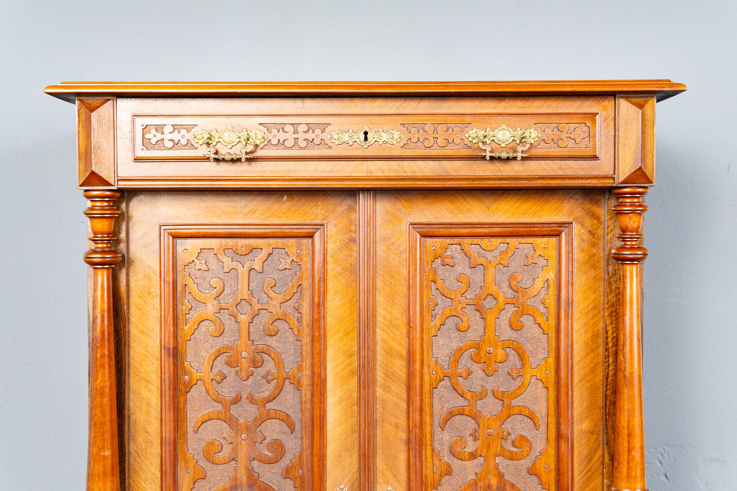 Gründerzeit Schrank Vertiko Kommode Regal Alt Antik MÖBLINGER 2411_1306