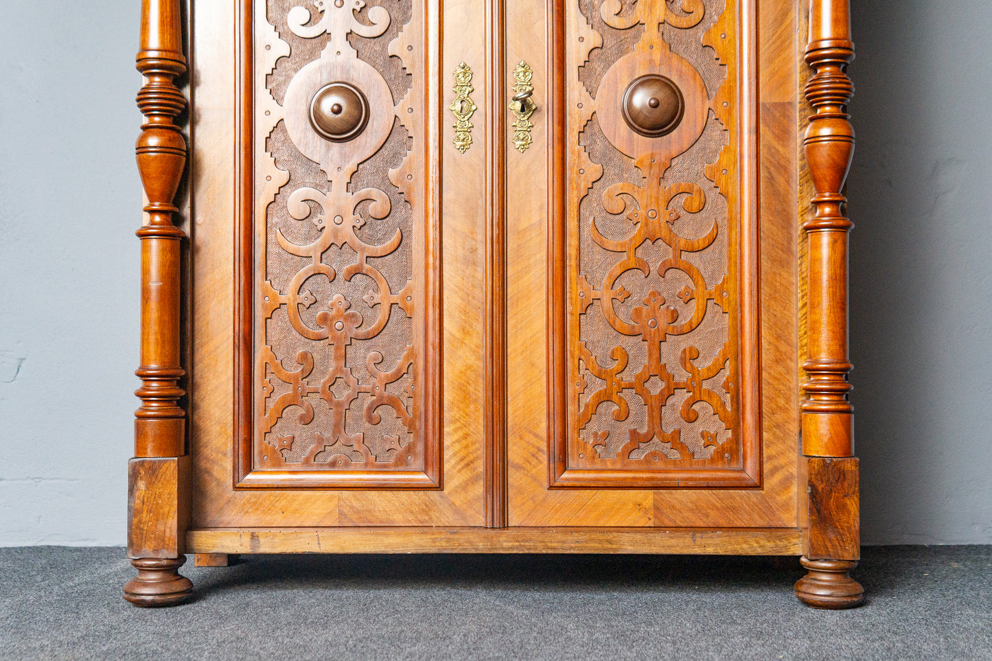 Gründerzeit Schrank Vertiko Kommode Regal Alt Antik MÖBLINGER 2411_1306