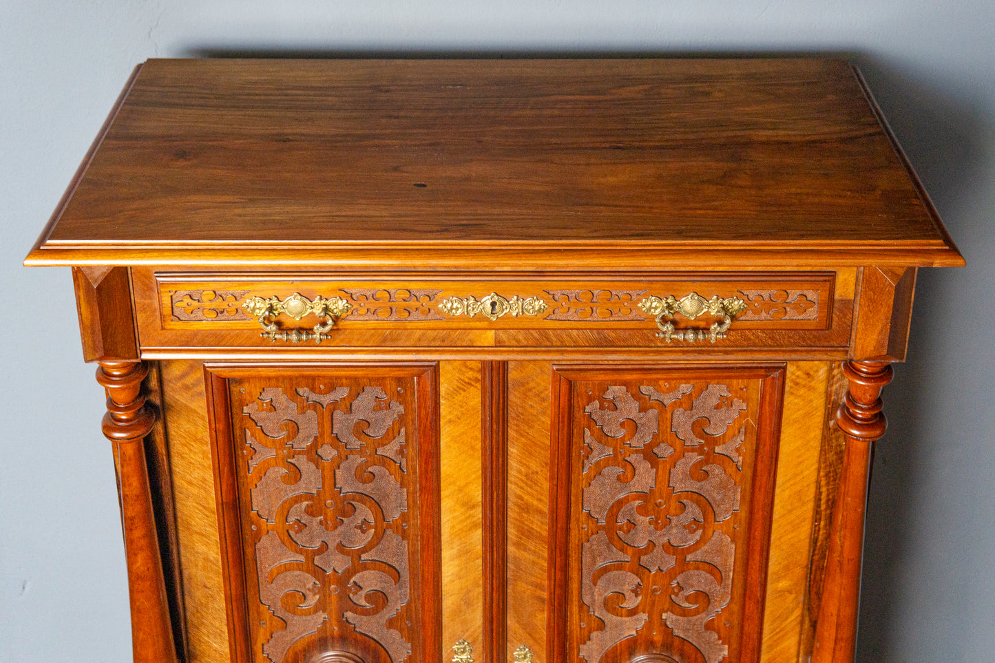 Gründerzeit Schrank Vertiko Kommode Regal Alt Antik MÖBLINGER 2411_1306