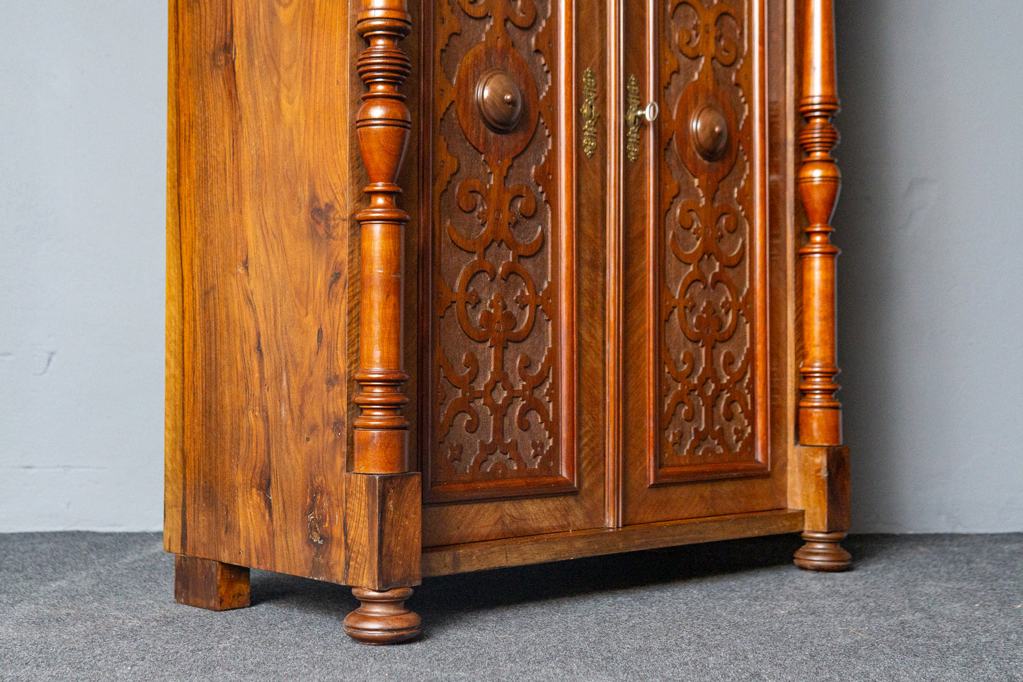 Gründerzeit Schrank Vertiko Kommode Regal Alt Antik MÖBLINGER 2411_1306