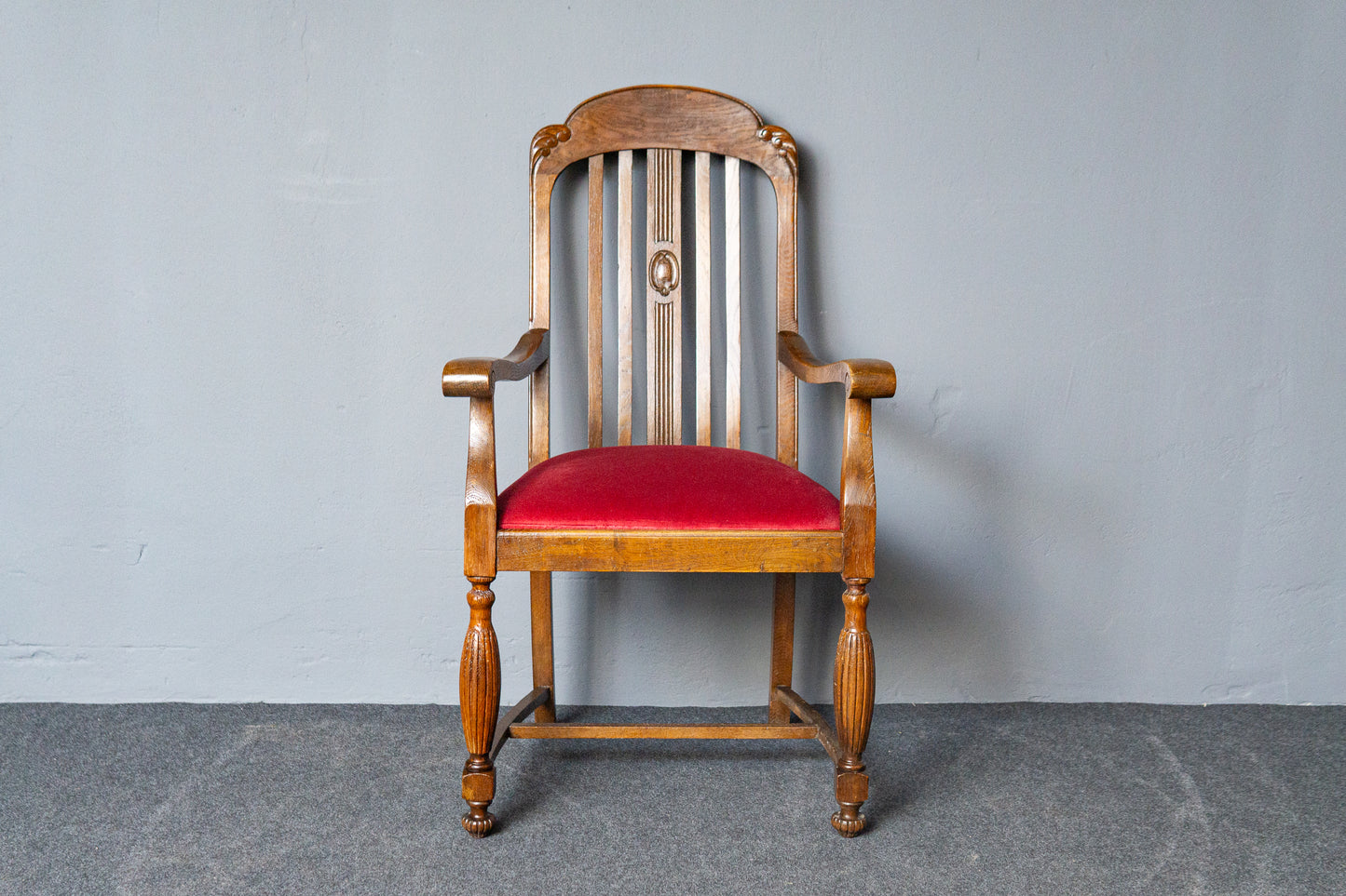 Antik Armlehnenstuhl Sessel Thron Stuhl Sofa Tisch Couch MÖBLINGER 2411_1307
