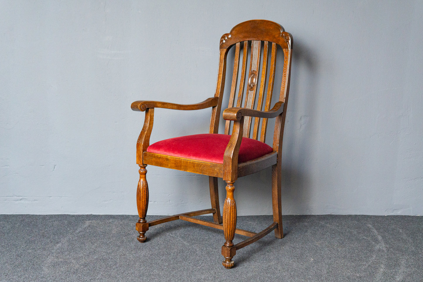 Antik Armlehnenstuhl Sessel Thron Stuhl Sofa Tisch Couch MÖBLINGER 2411_1307