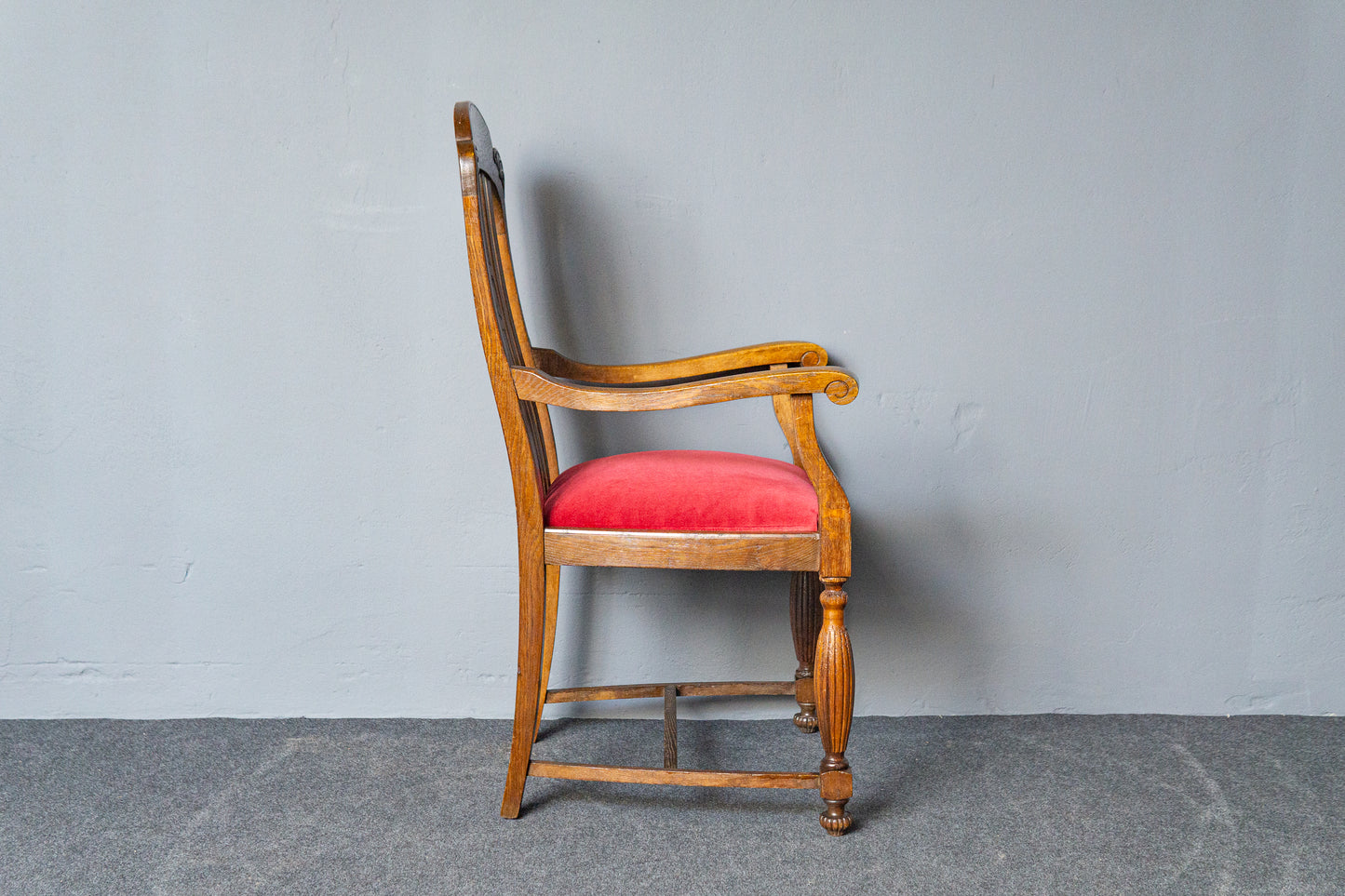 Antik Armlehnenstuhl Sessel Thron Stuhl Sofa Tisch Couch MÖBLINGER 2411_1307