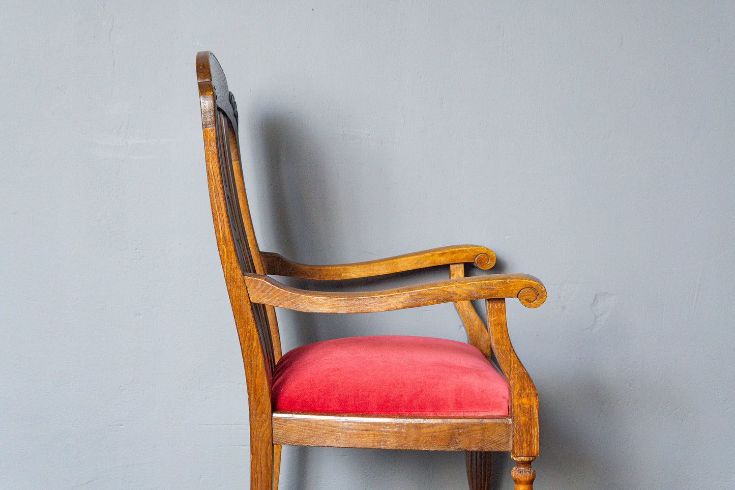 Antik Armlehnenstuhl Sessel Thron Stuhl Sofa Tisch Couch MÖBLINGER 2411_1307