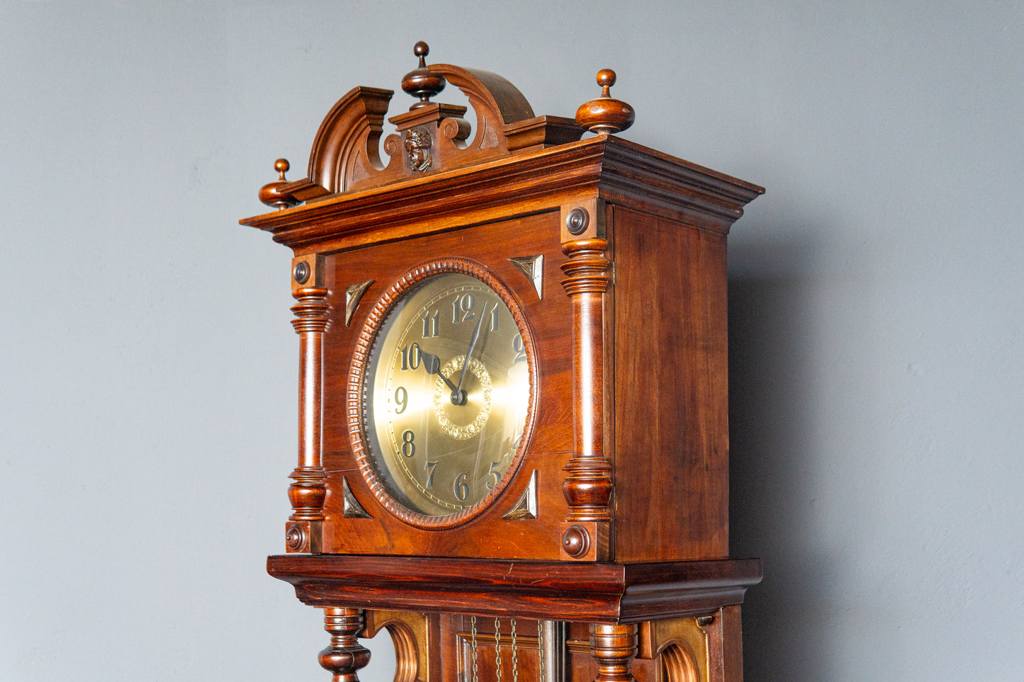 Vintage Standuhr Clock Zeit Uhr Schrank Holz Antik Alt MÖBLINGER 2411_1309