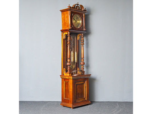 Vintage Standuhr Clock Zeit Uhr Schrank Holz Antik Alt MÖBLINGER 2411_1309