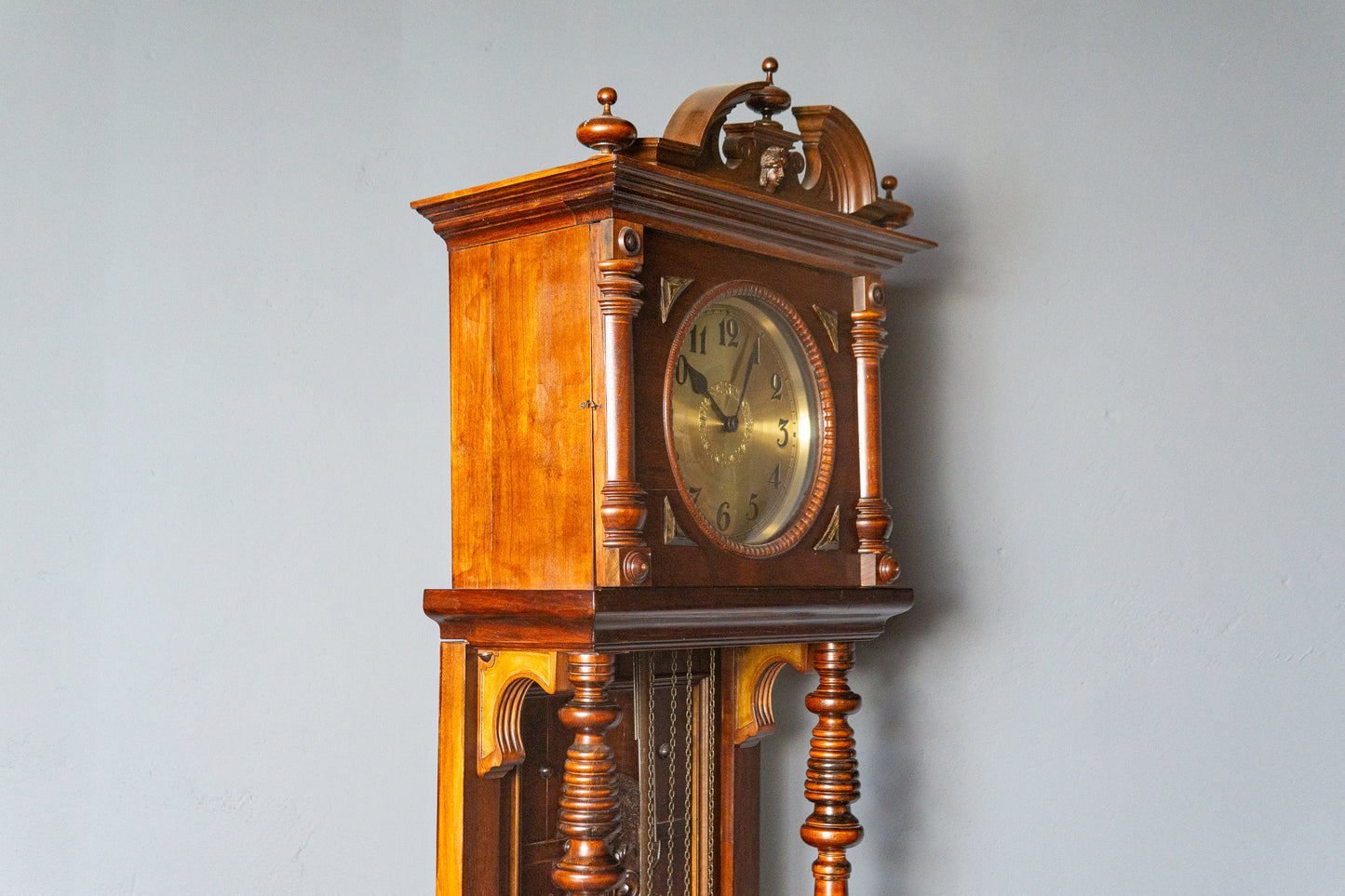 Vintage Standuhr Clock Zeit Uhr Schrank Holz Antik Alt MÖBLINGER 2411_1309