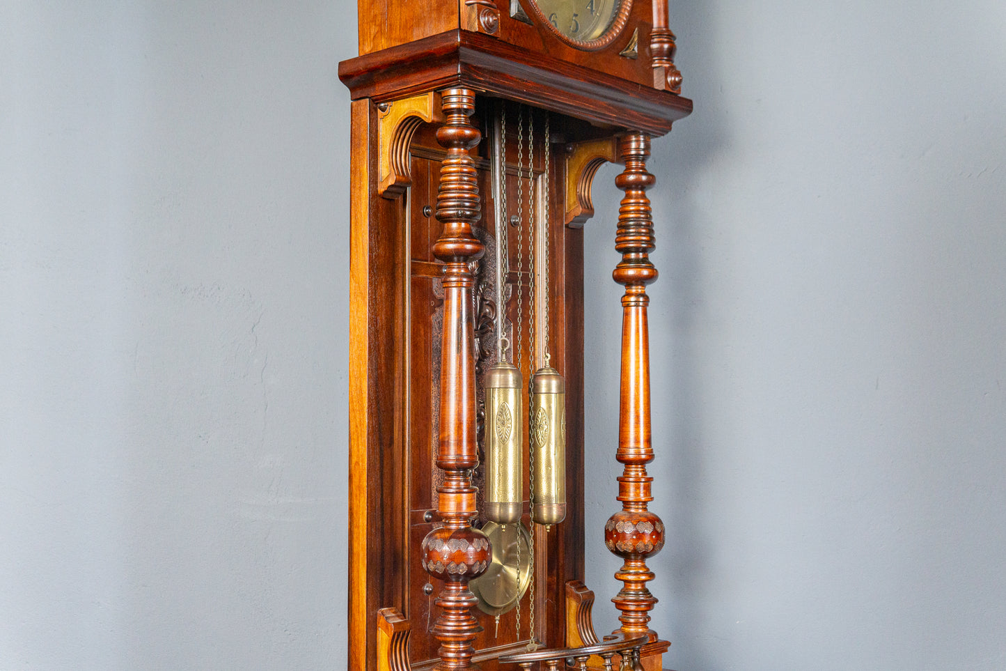 Vintage Standuhr Clock Zeit Uhr Schrank Holz Antik Alt MÖBLINGER 2411_1309