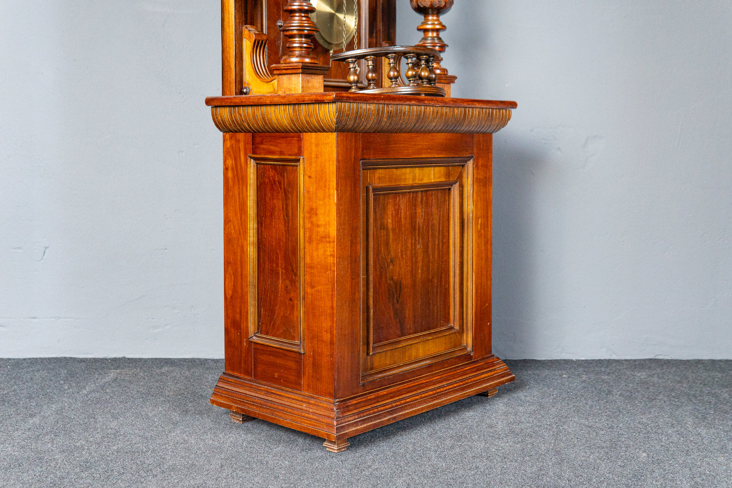 Vintage Standuhr Clock Zeit Uhr Schrank Holz Antik Alt MÖBLINGER 2411_1309