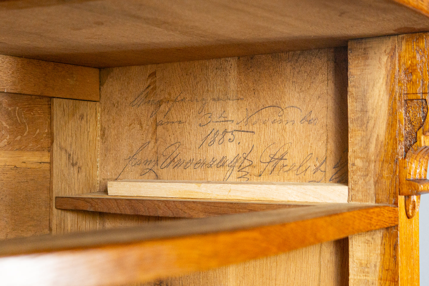 Antike Intarsien Kommode Schrank Vertiko Vintage Regal MÖBLINGER 2411_1310