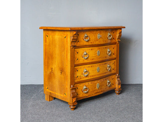 Antike Intarsien Kommode Schrank Vertiko Vintage Regal MÖBLINGER 2411_1310