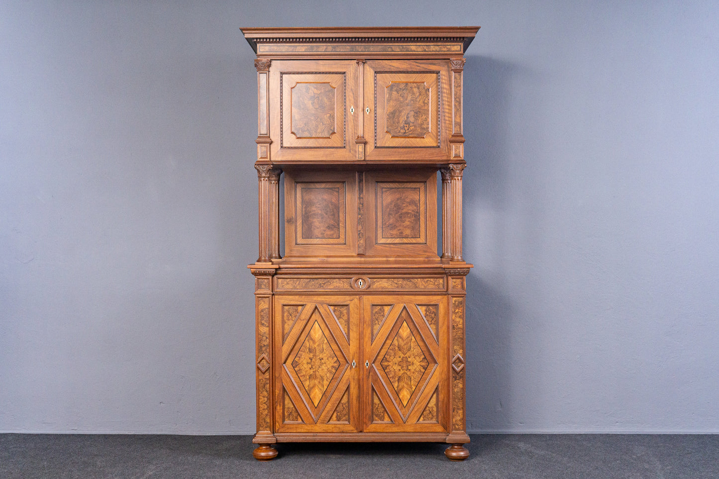 restaur. Antik Buffet Regal Schrank Vitrine Kommode Alt MÖBLINGER 2411_1401