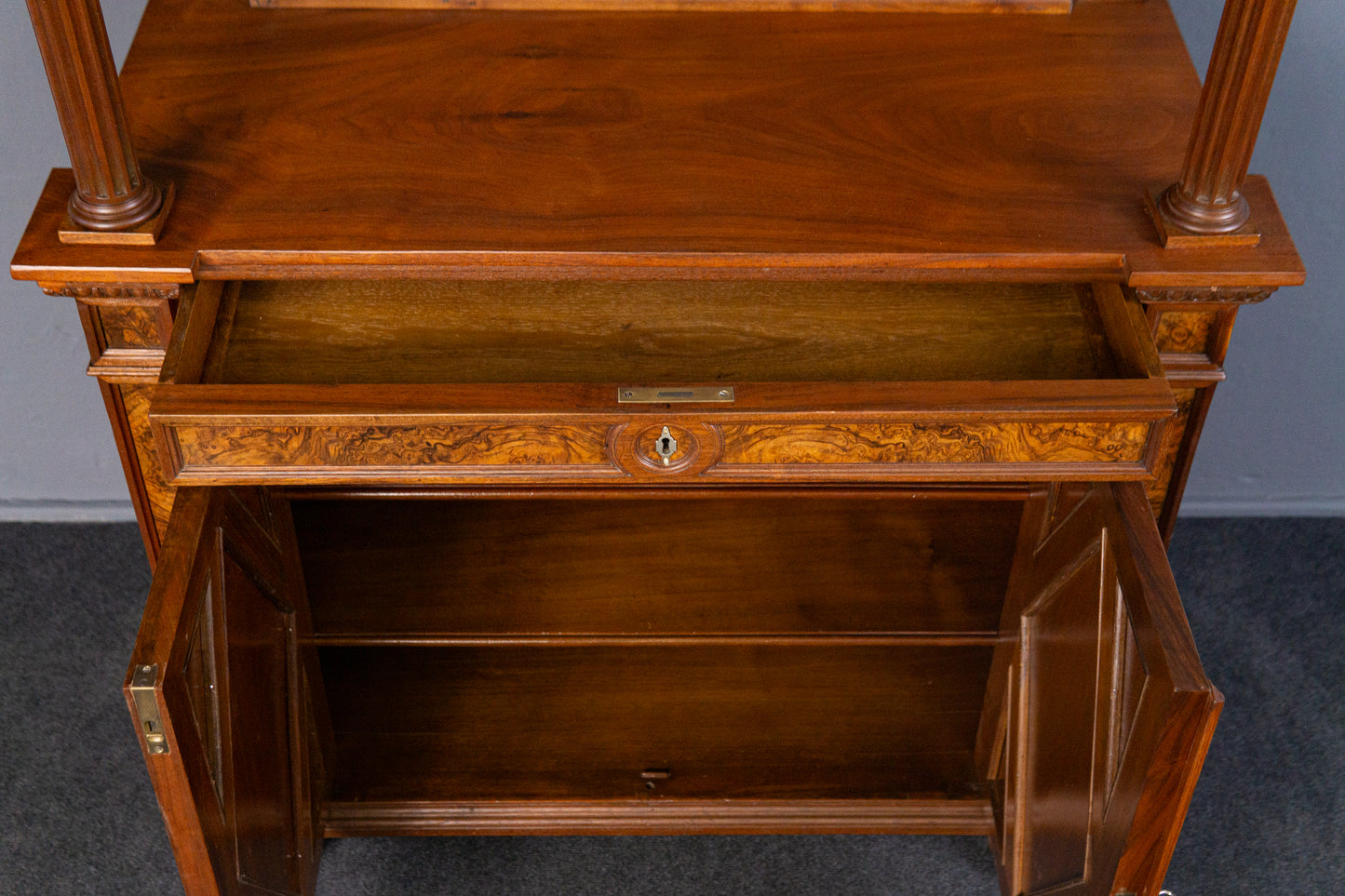 restaur. Antik Buffet Regal Schrank Vitrine Kommode Alt MÖBLINGER 2411_1401