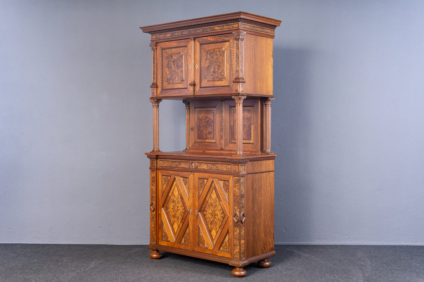restaur. Antik Buffet Regal Schrank Vitrine Kommode Alt MÖBLINGER 2411_1401