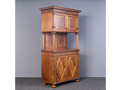 restaur. Antik Buffet Regal Schrank Vitrine Kommode Alt MÖBLINGER 2411_1401