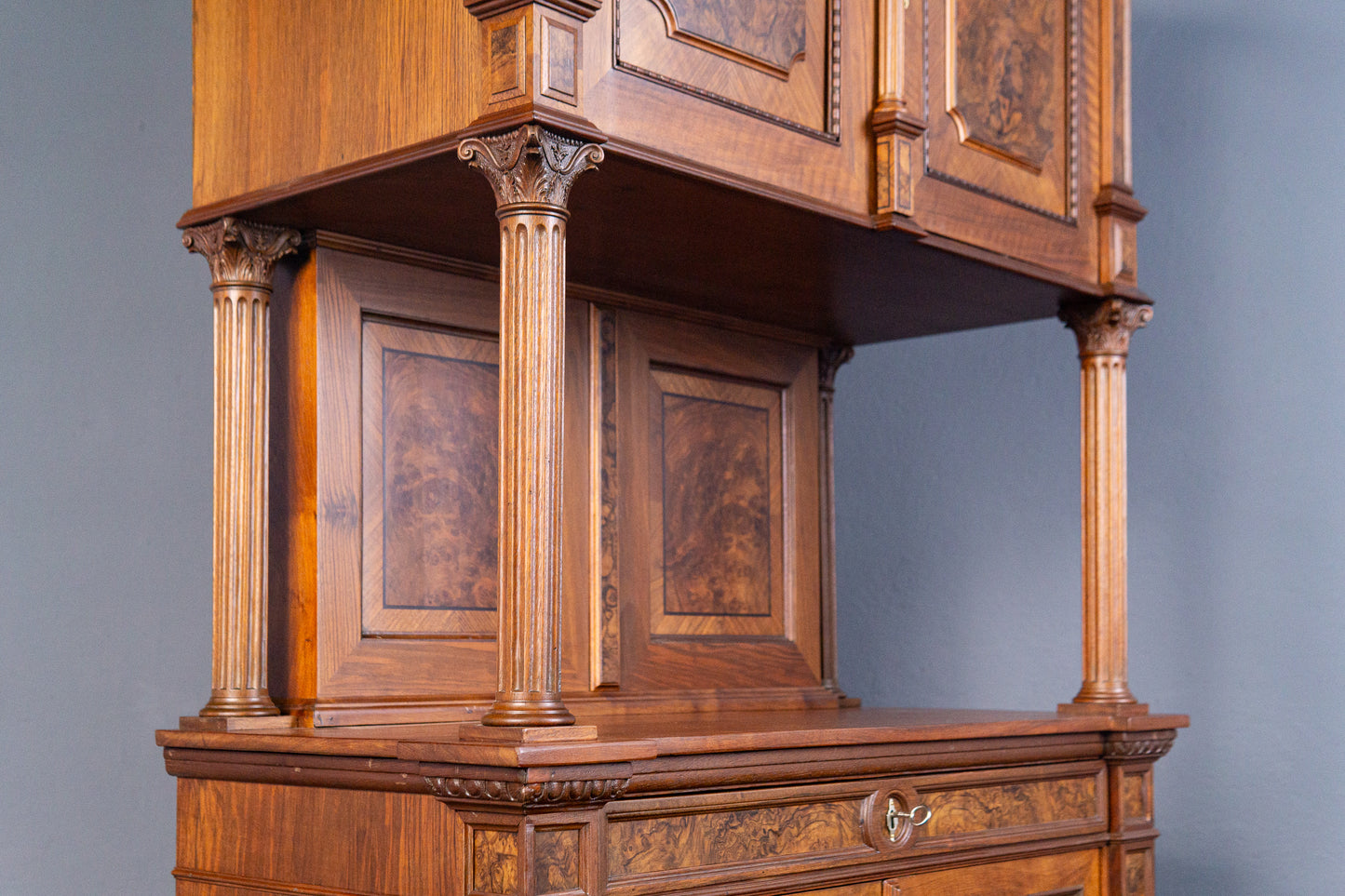 restaur. Antik Buffet Regal Schrank Vitrine Kommode Alt MÖBLINGER 2411_1401