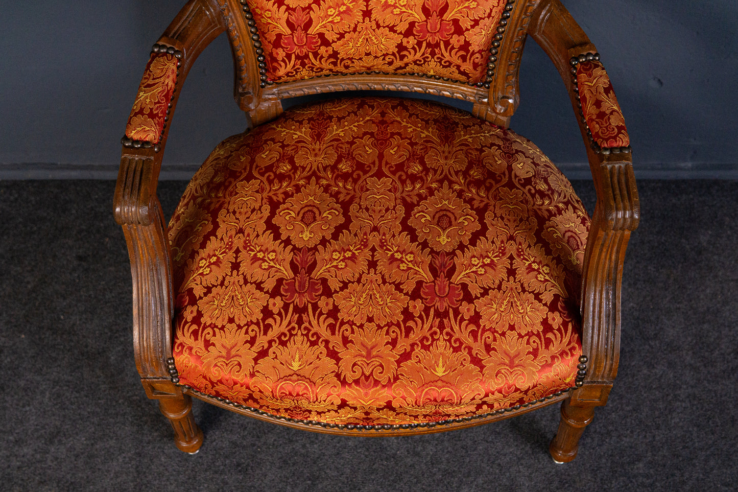 Vintage Sessel Salon Sofa Couch Tisch Stuhl Lounge Holz 2312_0404