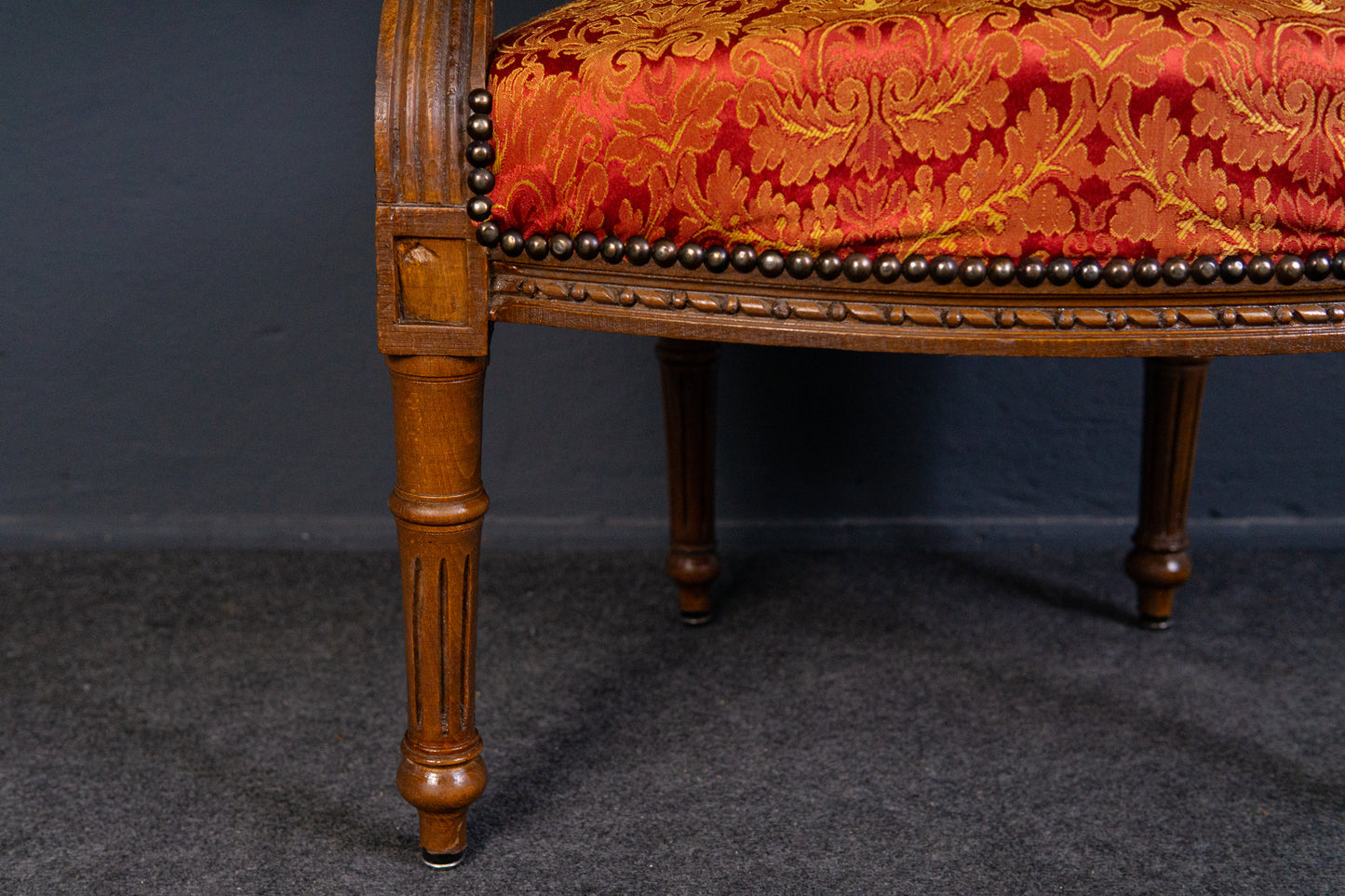 Vintage Sessel Salon Sofa Couch Tisch Stuhl Lounge Holz 2312_0404
