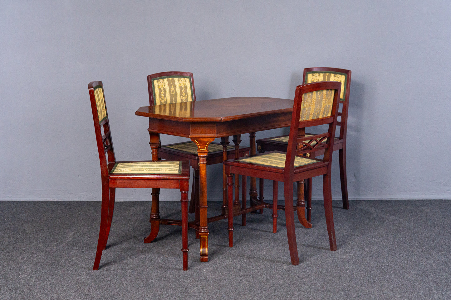 4er Set Neo Empire Stühle Tisch Sessel Sofa Vintage Antik MÖBLINGER 2411_1403