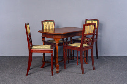 4er Set Neo Empire Stühle Tisch Sessel Sofa Vintage Antik MÖBLINGER 2411_1403
