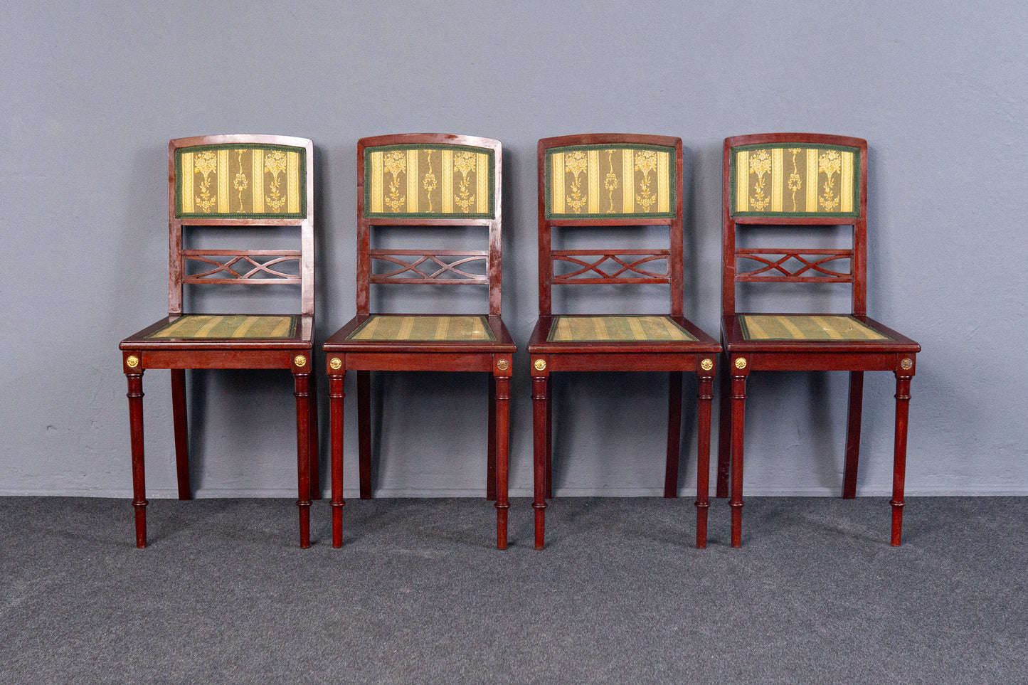 4er Set Neo Empire Stühle Tisch Sessel Sofa Vintage Antik MÖBLINGER 2411_1403