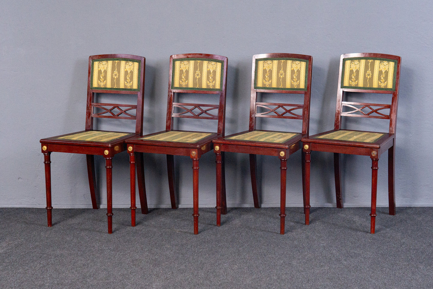 4er Set Neo Empire Stühle Tisch Sessel Sofa Vintage Antik MÖBLINGER 2411_1403