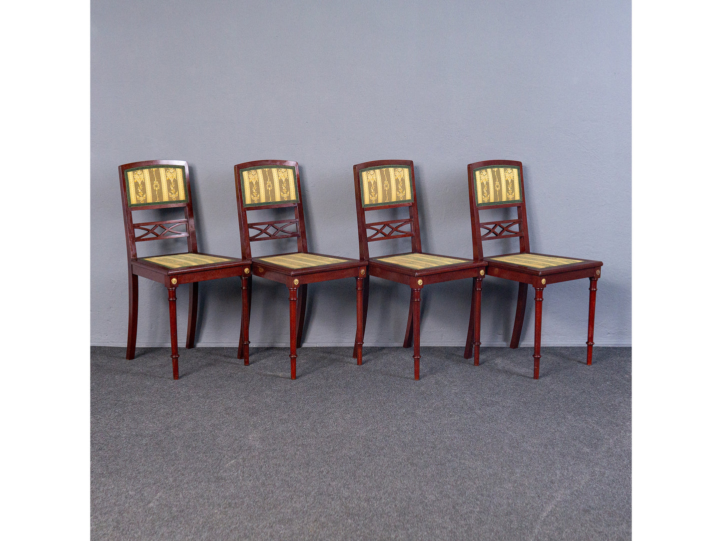 4er Set Neo Empire Stühle Tisch Sessel Sofa Vintage Antik MÖBLINGER 2411_1403