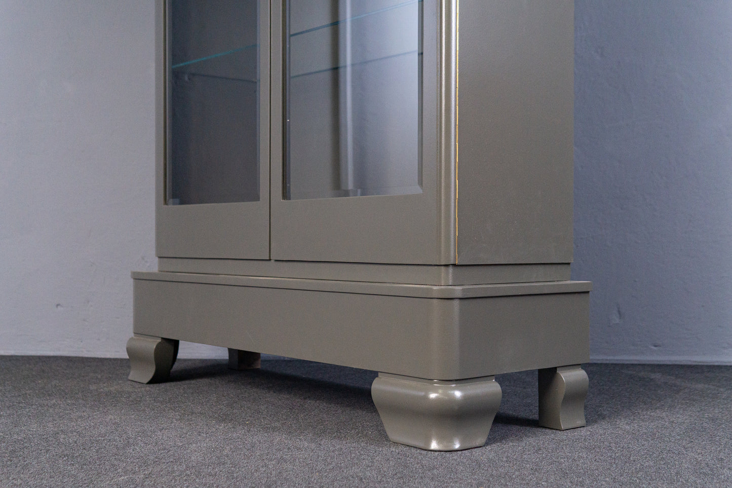 Vintage Art Deco Vitrine Regal Sideboard Schrank Antik MÖBLINGER 2411_1404