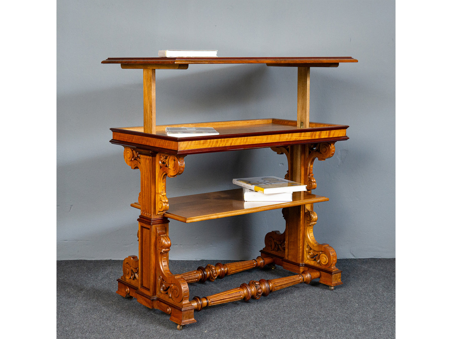 Gründerzeit Etagere Board Antik Schrank Tisch Regal Alt MÖBLINGER 2411_1901